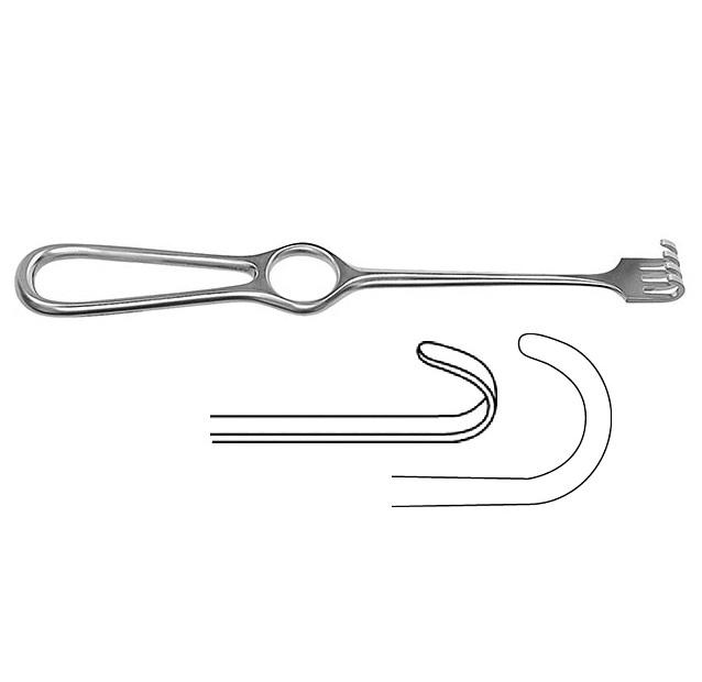 KOCHER Ретрактор; 1 зубчик; тупий; 22,0см. Tontarra Medizintechnik GmbH
